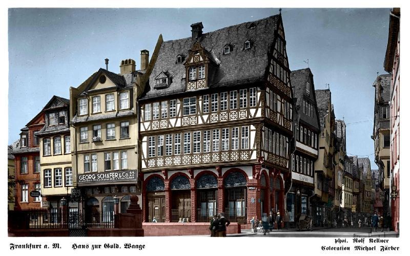 Altes Frankfurt. Haus zur goldenen Waage